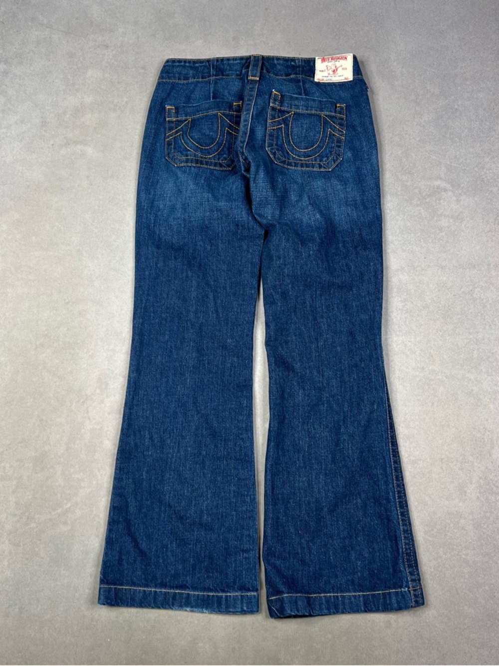 True Religion Women's Dark Blue Flare Jeans